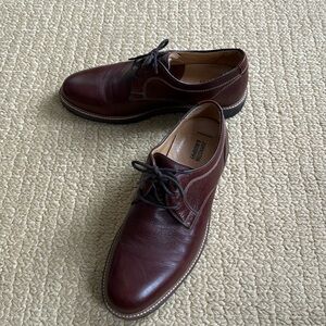 Men’s Johnston & Murphy Brown Plain Toe Barlow Leather Dress Shoes Size 8 M